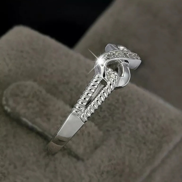 Silver Platated Infinity Ring For Women - Picture 2 of 4